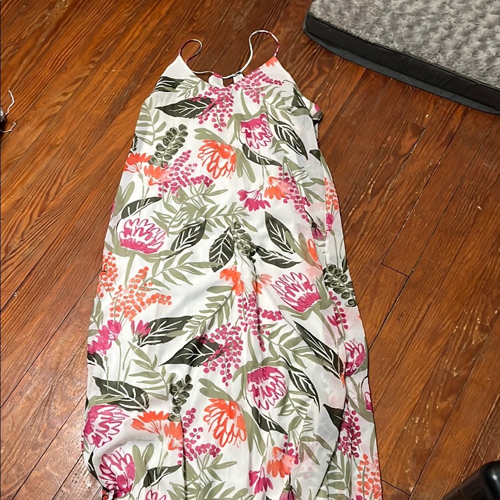 Floral Maxi Dress with Spaghetti Straps